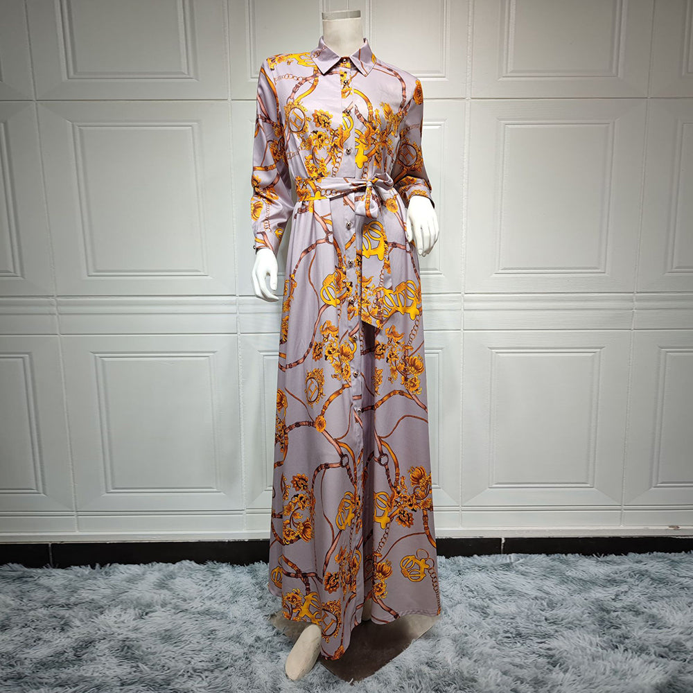 Women's Vintage Lace-Up Dress